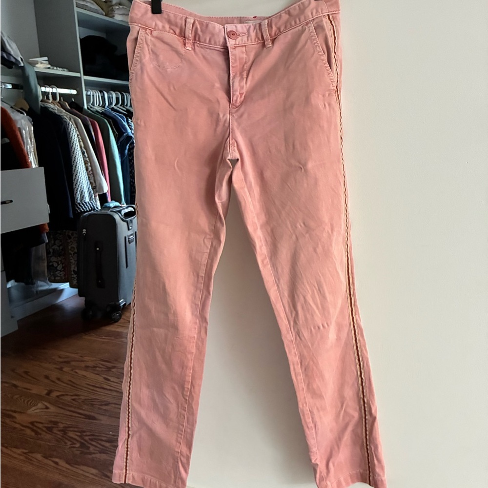 Chino by Anthropologie - pink tuxedo pants